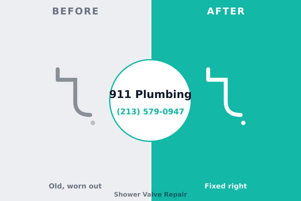 Before and after: plumbing company Blue Bell, PA